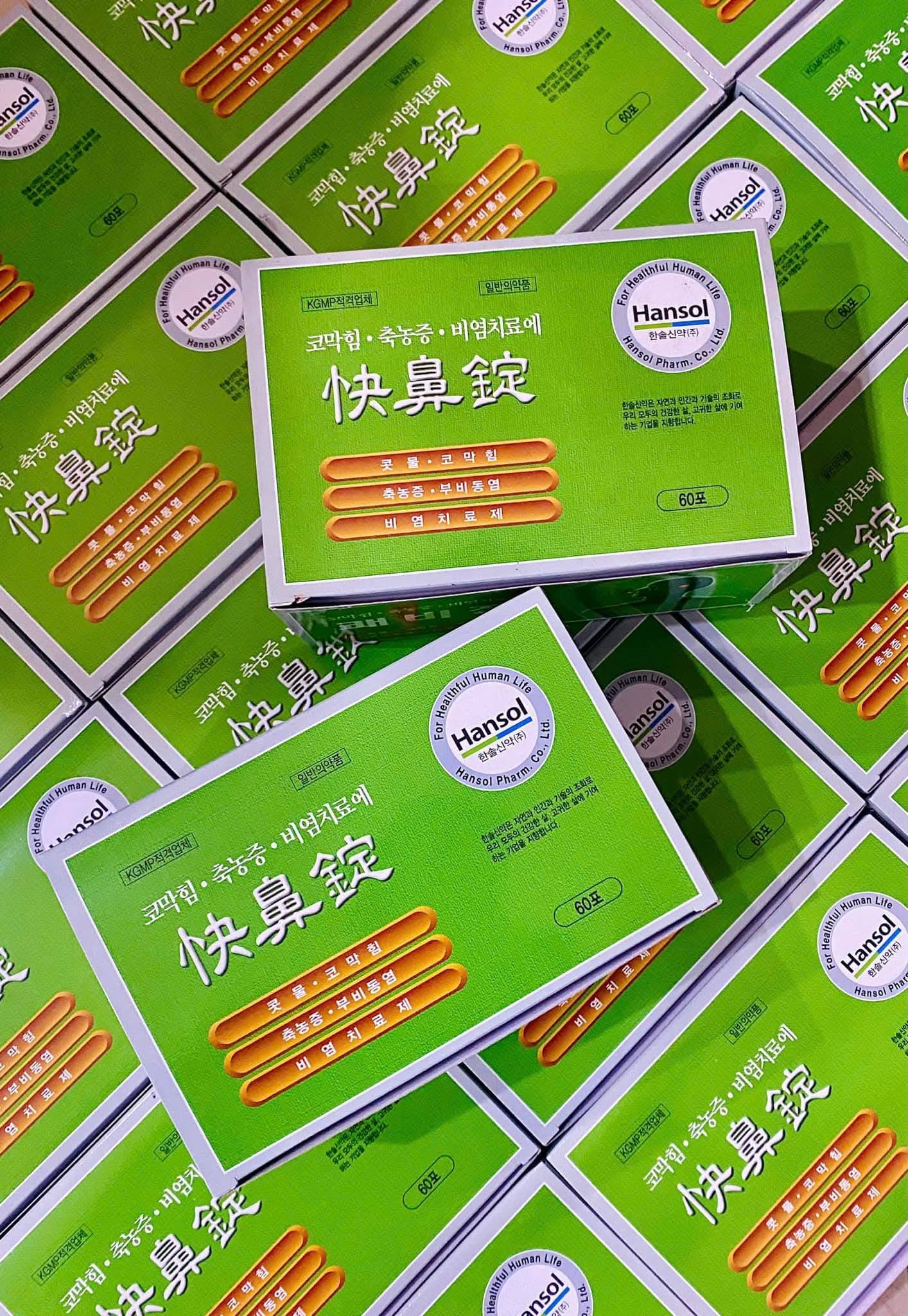 Thuốc viêm xoang Hansol Hàn Quốc