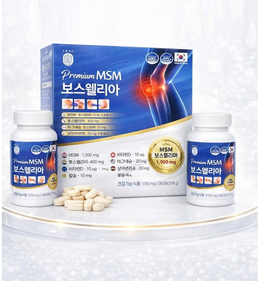 MSM xương khớp chính hãng hàn quốc – giải pháp cho người đau nhức lâu năm